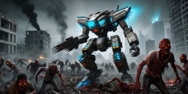 Mechanized Mayhem: Tactical Upgrades in a Zombie Swarm Battlefield